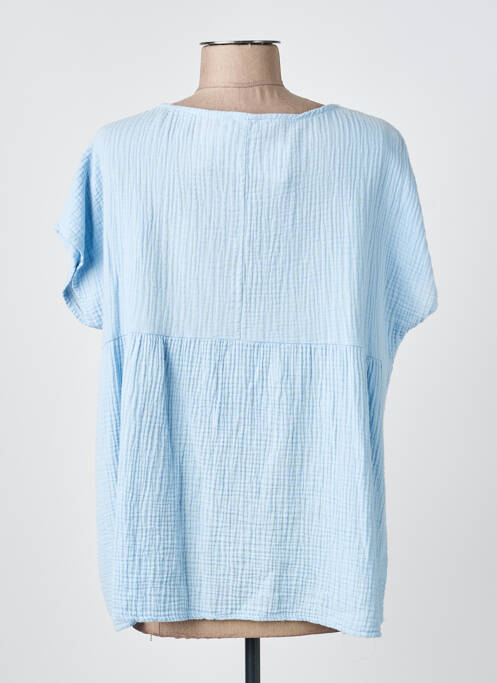 Top albastru COULEURS DU TEMPS femeie