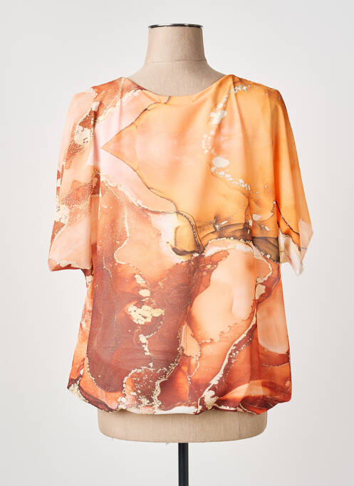 Top portocaliu COULEURS DU TEMPS femeie