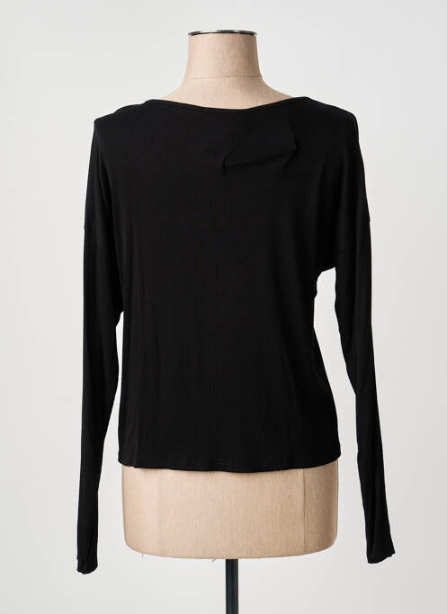 Top negru COULEURS DU TEMPS femeie