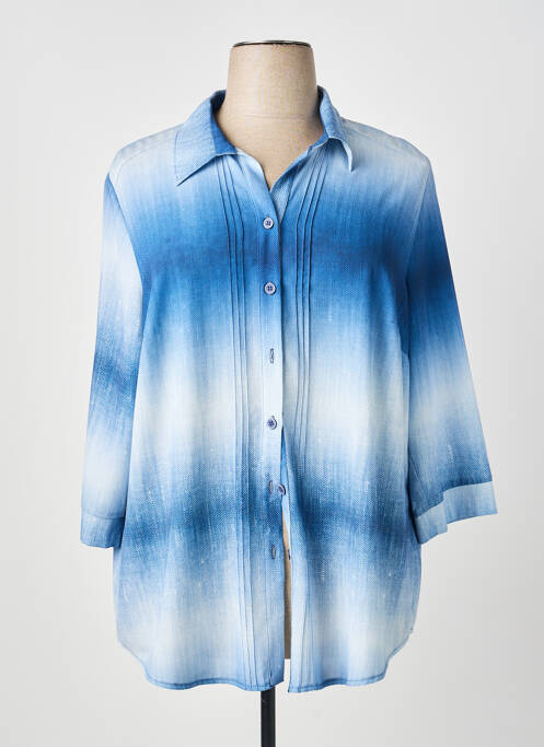 Cămașă țesătură crep mâneci lungi albastru GUY DUBOUIS femme