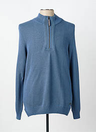 Pulover țesătură moale și aerisită mâneci lungi albastru PIERRE CARDIN homme