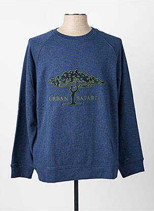 Hanorac broderie mâneci lungi albastru FYNCH-HATTON homme