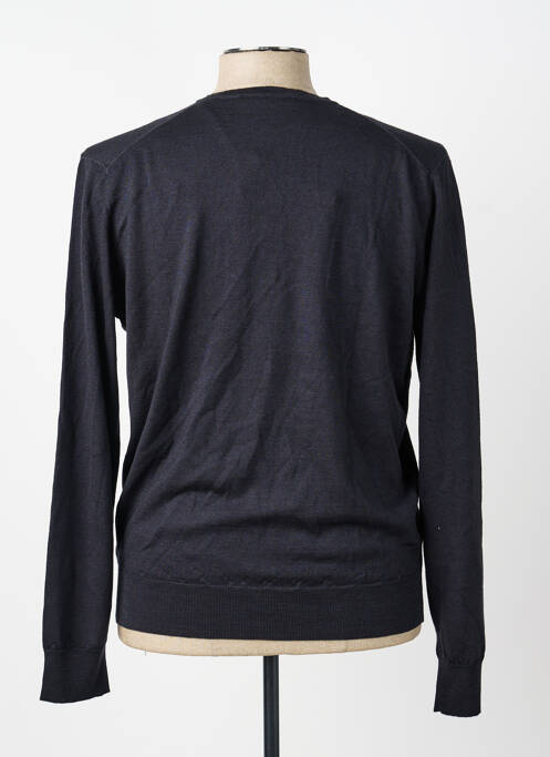 Pulover guler în v mâneci lungi gri MONTE CARLO homme