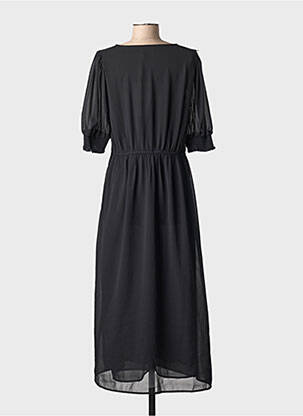 Rochie lungă mâneci scurte mâneci scurte negru KAFFE femeie