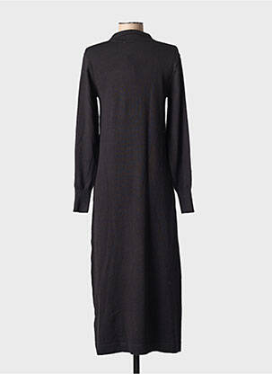 Rochie pulover elasticitate mâneci lungi negru KAFFE femeie