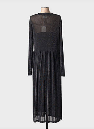 Rochie lungă mâneci lungi mâneci lungi negru KAFFE femeie