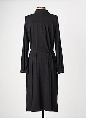 Rochie midi mâneci lungi mâneci lungi negru BASE LEVEL femeie