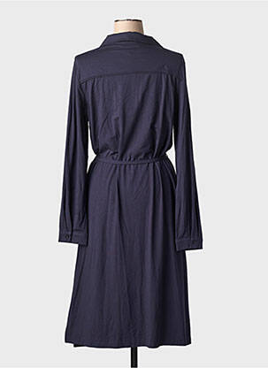 Rochie midi mâneci lungi mâneci lungi albastru BASE LEVEL femeie