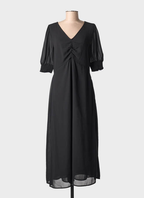 Rochie lungă mâneci scurte mâneci scurte negru KAFFE femme