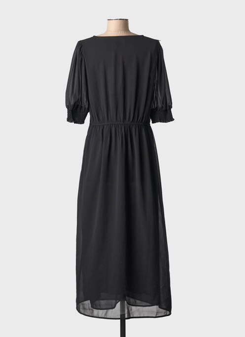 Rochie lungă mâneci scurte mâneci scurte negru KAFFE femme