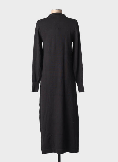 Rochie pulover elasticitate mâneci lungi negru KAFFE femme