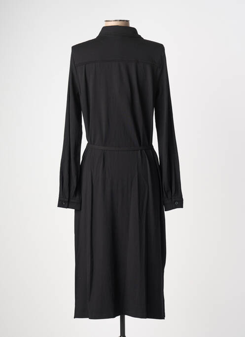 Rochie midi mâneci lungi mâneci lungi negru BASE LEVEL femme