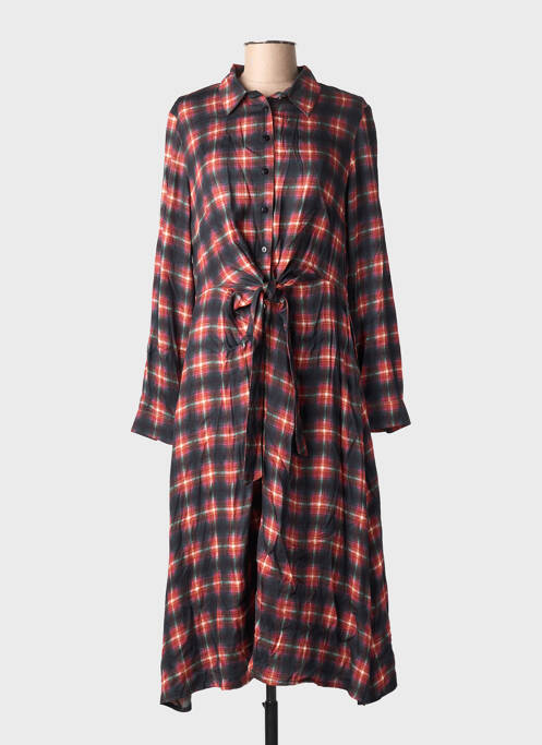 Rochie midi mâneci lungi mâneci lungi portocaliu LA FIANCÉE femme