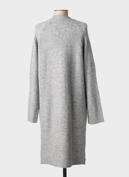 Rochie pulover țesătură melanj mâneci lungi gri KAFFE femme