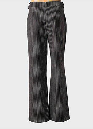 Pantalon drept țesătură crep talie înaltă negru NÜ femeie
