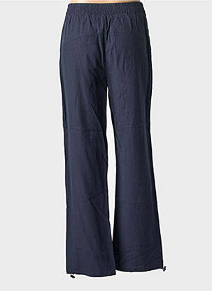 Pantalon drept țesătură poplin mărime normală albastru NÜ femeie