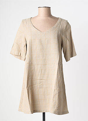 Tunică mâneci scurte bej MES SOEURS ET MOI femeie