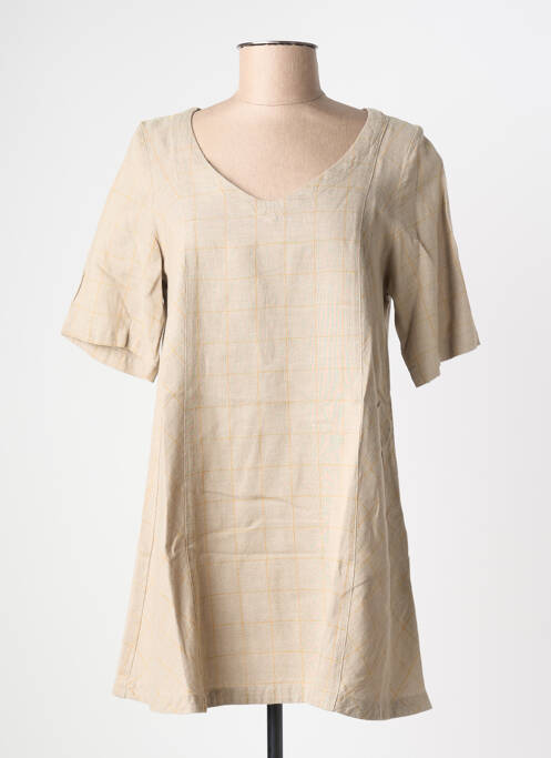 Tunică mâneci scurte bej MES SOEURS ET MOI femeie