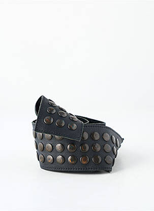 Curea efect material satinat negru AMMA femeie
