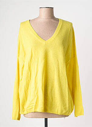 Pulover galben LES TRICOTS DE LÉA femeie