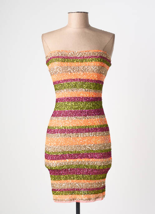 Rochie scurtă portocaliu PIN UP femeie