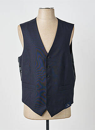 Vestă fără mâneci efect material satinat negru SCABAL homme