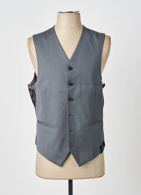 Vestă fără mâneci efect material satinat maro SCABAL homme