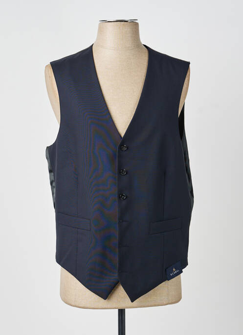 Vestă fără mâneci efect material satinat negru SCABAL homme