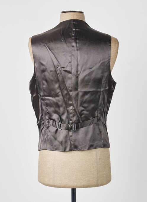 Vestă fără mâneci efect material satinat gri SCABAL homme