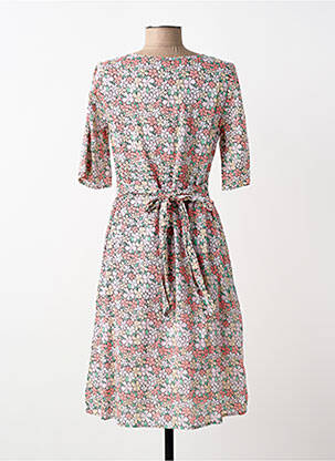 Rochie midi imprimeu floral mâneci scurte roz AGATHE & LOUISE femeie