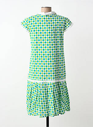 Rochie midi imprimeu fantezie mâneci scurte verde AGATHE & LOUISE femeie