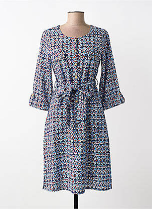 Rochie midi mâneci 3/4 mâneci 3/4 albastru AGATHE & LOUISE femeie