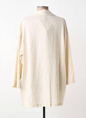 Jachete casual guler tip costum bej COULEURS DU TEMPS femeie