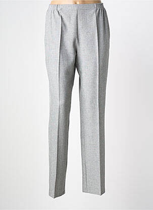 Pantalon slim talie elastică mărime normală gri TELMAIL femeie