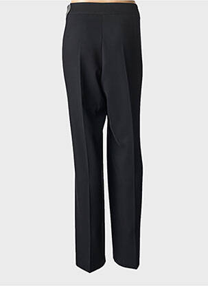 Pantalon drept închidere cu fermoar sub clapetă cu nasturi talie joasă negru TONI femeie