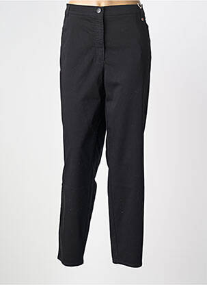 Pantalon slim talie elastică mărime normală negru TONI femeie