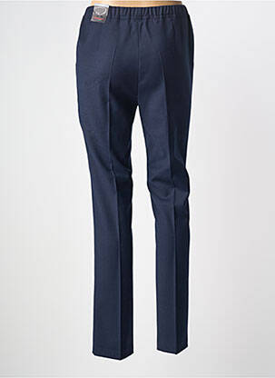 Pantalon slim talie elastică mărime normală albastru TONI femeie