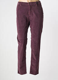 Pantalon chino închidere cu fermoar sub clapetă cu nasturi mărime normală violet IMPAQT femme
