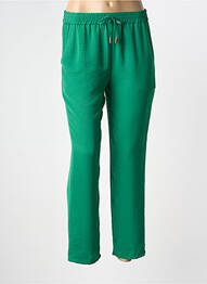 Pantalon drept țesătură crep mărime normală verde TINTA STYLE femeie