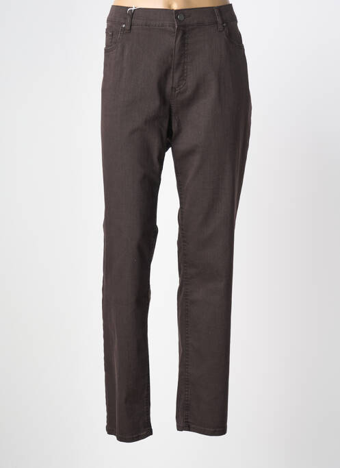 Blugi cu croială slim maro ANNA MONTANA femeie