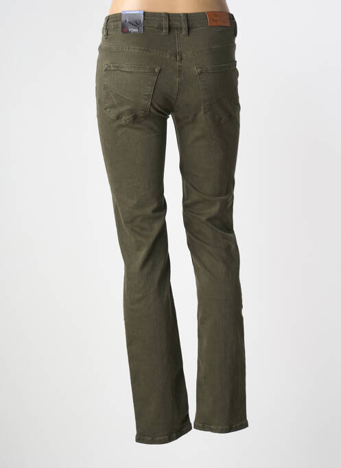 Blugi cu croială slim verde TONI femeie