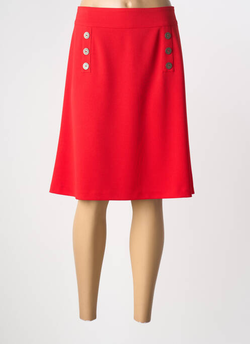 Fustă midi roșu GEVANA femeie