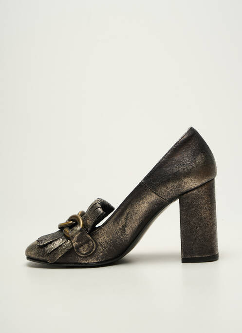 Pantofi cu toc argintiu MARGOT LOI femeie