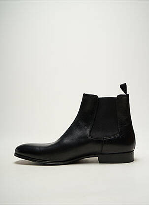Botine/ghete material neted toc mic negru FLECS bărbat