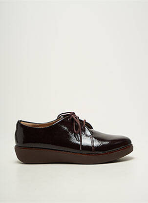 Derby-uri efect șifonat toc plat până la 3 cm violet FITFLOP femeie