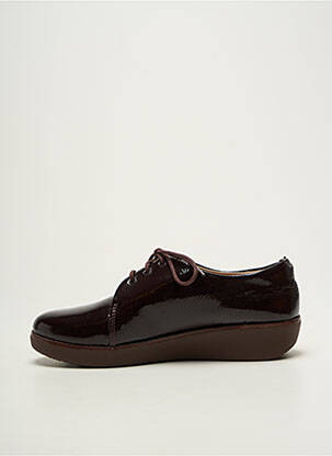 Derby-uri efect șifonat toc plat până la 3 cm violet FITFLOP femeie