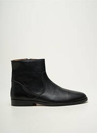 Botine/ghete închidere cu fermoar toc mic negru BOBBIES homme