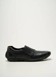 Slip-on-uri țesătură satinată vârf pătrat negru RIEKER homme