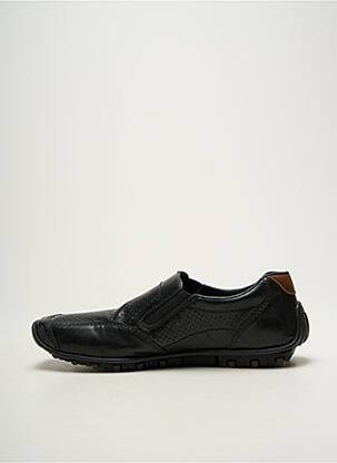 Slip-on-uri țesătură satinată vârf pătrat negru RIEKER bărbat
