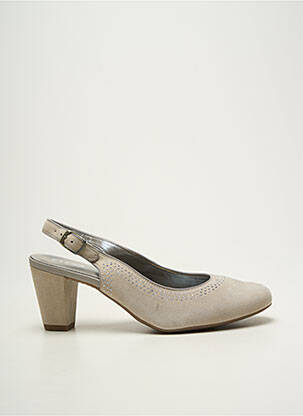 Pantofi cu toc nubuc toc de 7 la 9 cm bej ARA femeie